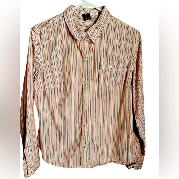 Gap Pinstripe Buttoned down with button front pocket Size L - Picture 1 of 3